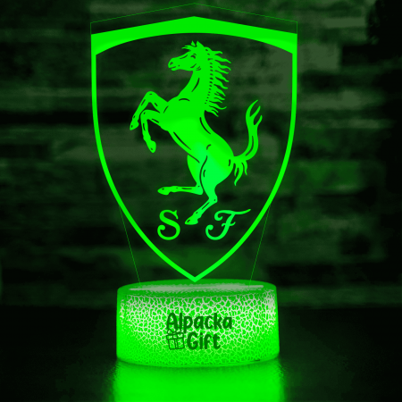 Lampă 3D - Logo Ferrari [1]