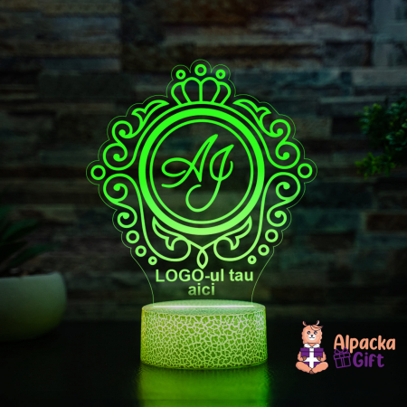 Lampa 3D Logo-ul tau [4]