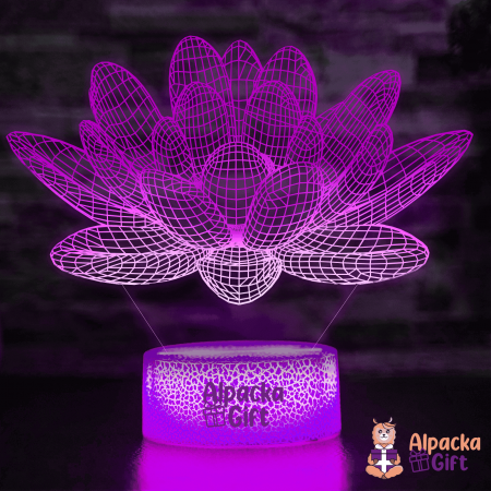 Lămpi 3D - Lampă 3D - Lotus