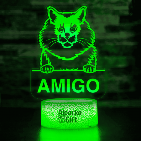 Lampi 3D Animale - Lampă 3D - Maine Coon