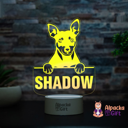 Lampă 3D Manchester Terrier [3]