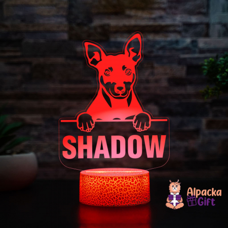 Lampă 3D - Manchester Terrier [1]
