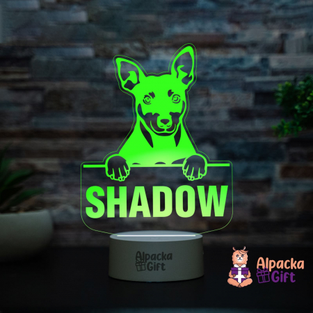 Lampă 3D Manchester Terrier [2]