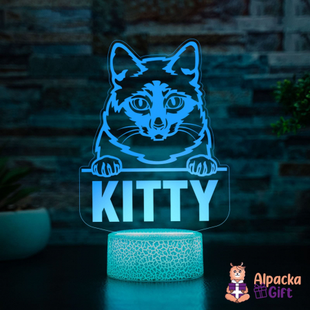 Lampi 3D Animale - Lampă 3D - Mekong Bobtail