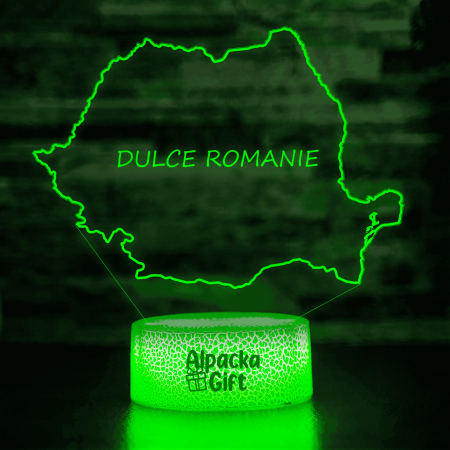 Lampi 3D Diverse - Lampă 3D - Harta Romaniei