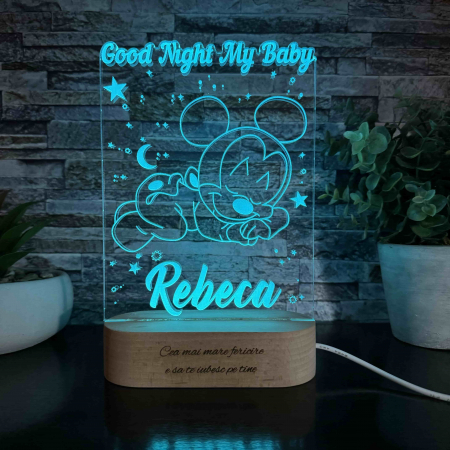 Pentru copii - Lampă 3D -Mickey Mouse