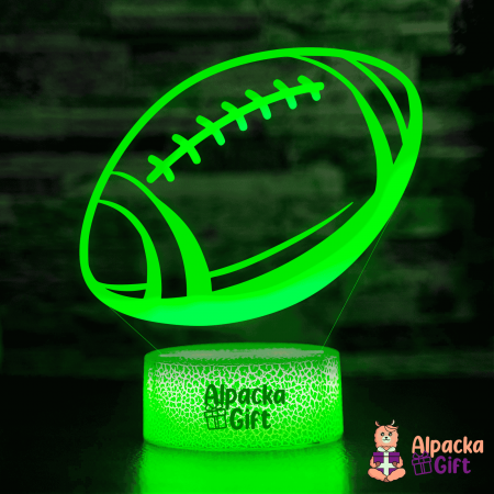 Pentru copii - Lampă 3D - Minge de Rugby