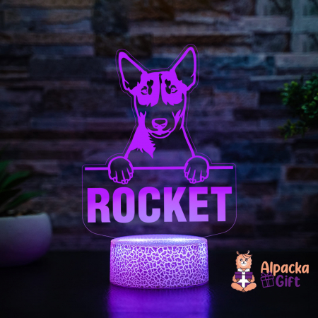 Lampă 3D - Miniature Bull Terrier [3]