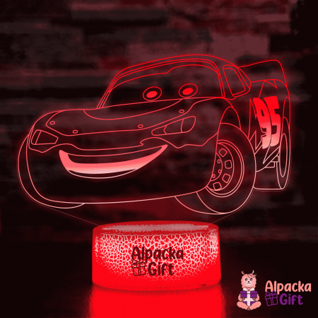 Pentru copii - Lampa 3D - Fulger McQueen
