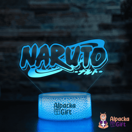 Personaje si Supereroi - Lampă 3D - Logo Naruto