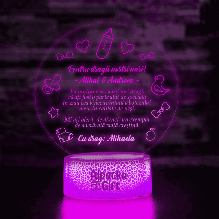 Botez - Lampa 3D Nasi Botez