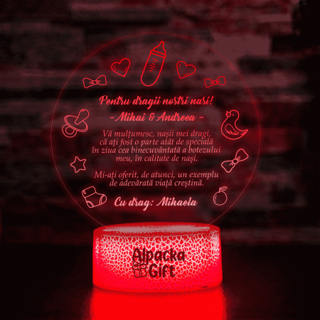Lampa 3D Nasi Botez [3]