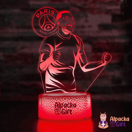 Fotbal - Lampa 3D - Kylian Mbappé