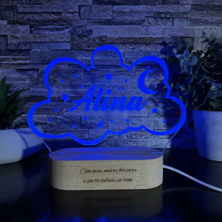 Lampă 3D - Nor cu Nume [5]