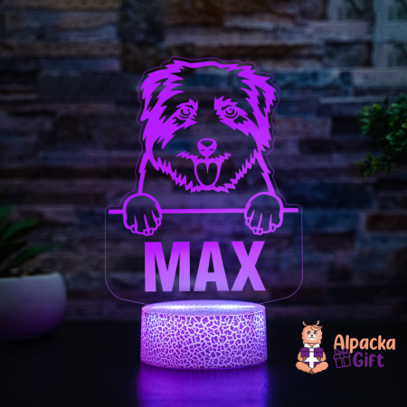 Rase de Caini - Lampă 3D - Norfolk Terrier