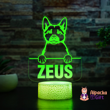 Rase de Caini - Lampă 3D - Norwegian Buhund