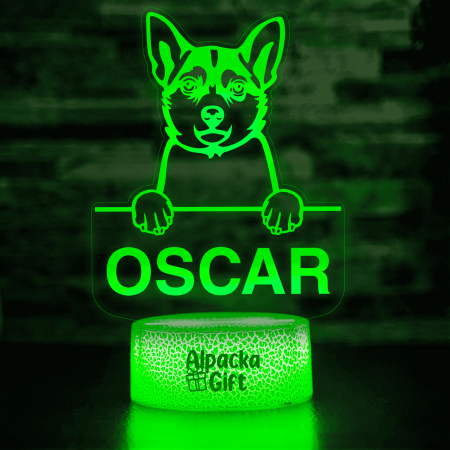 Rase de Caini - Lampă 3D - Norwegian Lundehund