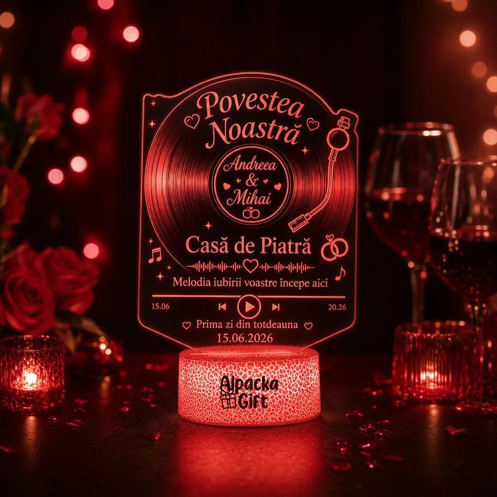 Pentru Ocazii - Lampă 3D Povestea Noastră