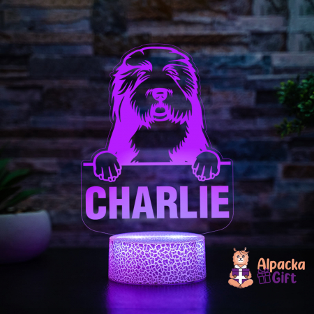 Lampă 3D - Old English Sheepdog [4]