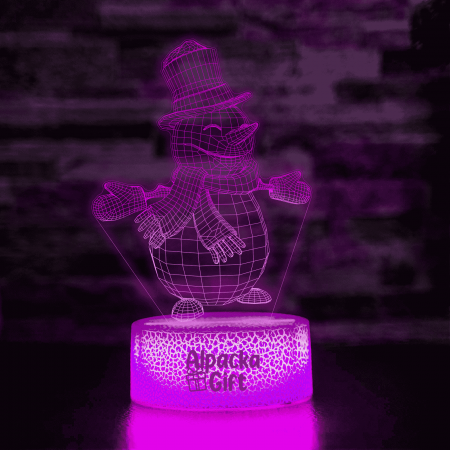 Lampa 3D Om de Zăpadă [3]