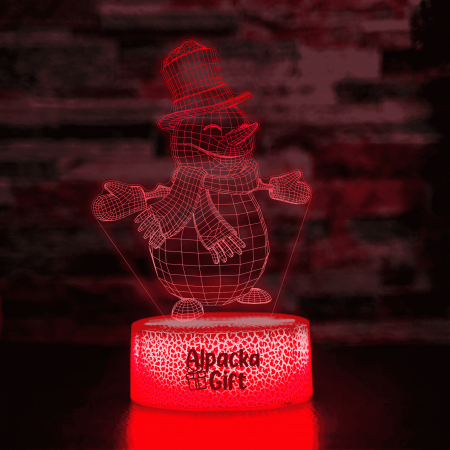 Lampa 3D Om de Zăpadă [4]