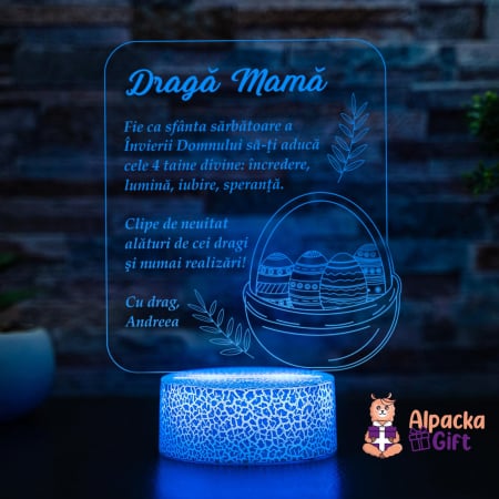 Cadouri de Paște - Lampă 3D - Ouă de Paște 2