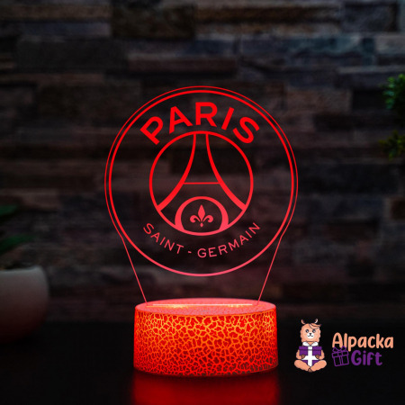 Lampa 3D PSG Paris Saint-Germain [0]
