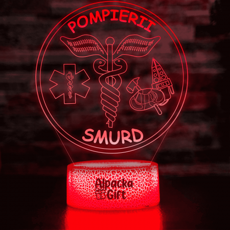 Lampi 3D Diverse - Lampă 3D - Pompierii Smurd