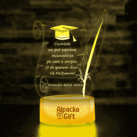 Pentru Profesori - Lampa 3D Papirus cu Toca