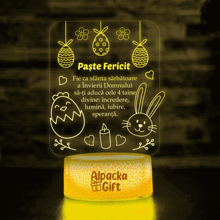 Lampă 3D - Paște Fericit 2 [2]