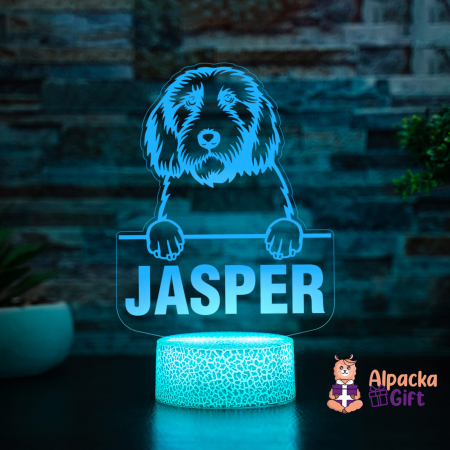 Rase de Caini - Lampă 3D - Petits Bassets Griffons Vendeens
