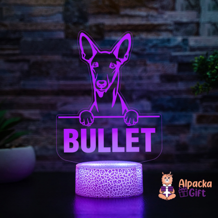 Rase de Caini - Lampă 3D - Pharaoh Hound