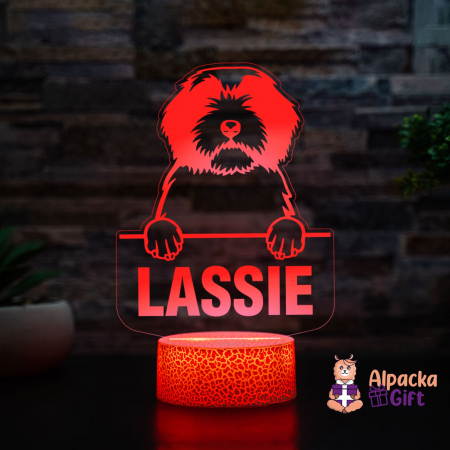 Lampă 3D - Polish Lowland Sheepdog [1]