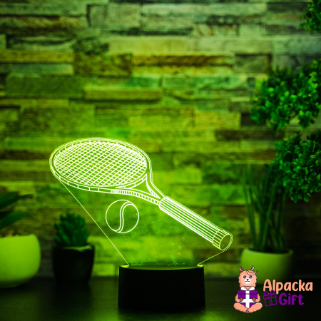 Lampă 3D Rachetă de Tenis [2]
