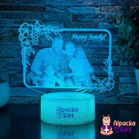 Lampă 3D - Ramă Foto 1 [8]
