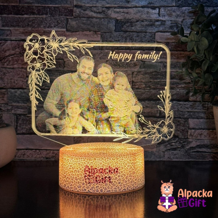 Lampă 3D - Ramă Foto 1 [6]