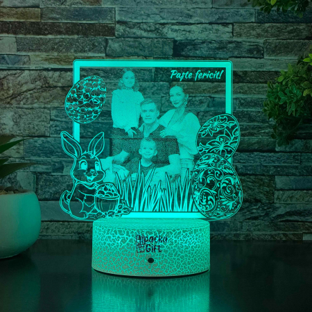 Cadouri de Paște - Lampă 3D - Foto Paște