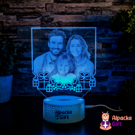 Lampă 3D - Ramă Foto cu Cadouri [3]