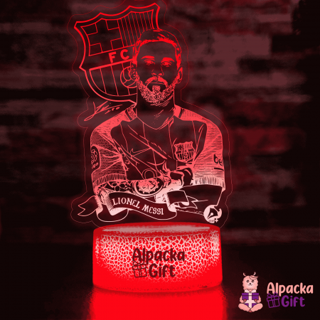 Fotbal - Lampa 3D - Lionel Messi