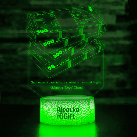 Lampi 3D Diverse - Lampă 3D - Bani