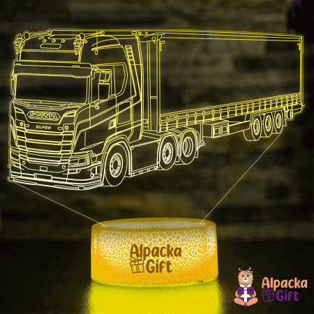 Lampă 3D - Camion Suedez [4]