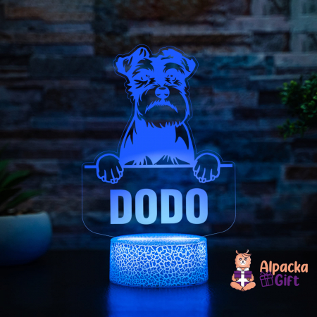 Lampă 3D - Schnauzer [2]