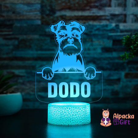 Lampă 3D - Schnauzer [4]