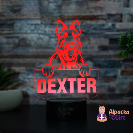 Lampă 3D Scottish Terrier [1]
