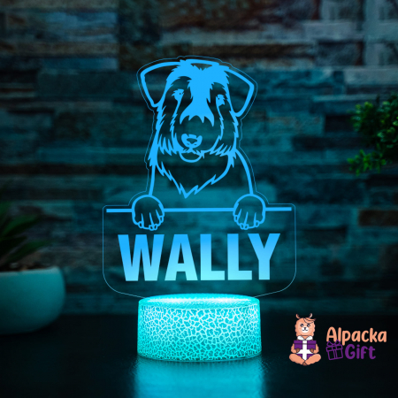 Rase de Caini - Lampă 3D - Sealyham Terrier