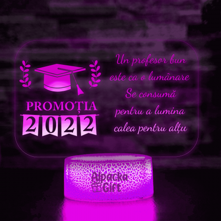 Pentru Profesori - Lampa 3D Sfarsit An Scolar 3