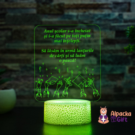 Pentru Profesori - Lampa 3D Sfarsit An Scolar 2