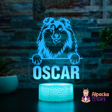 Lampă 3D - Ciobanesc de Shetland (Shetland Sheepdog) [4]