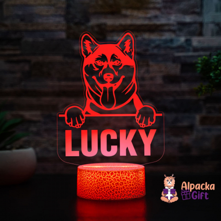 Lampă 3D - Shiba Inu [1]