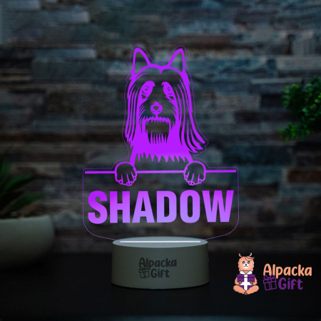 Lampă 3D Silky Terrier [1]
